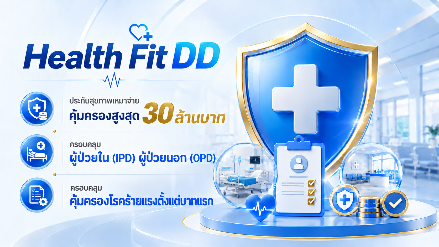 ภาพแบบประกัน Health Fit DD