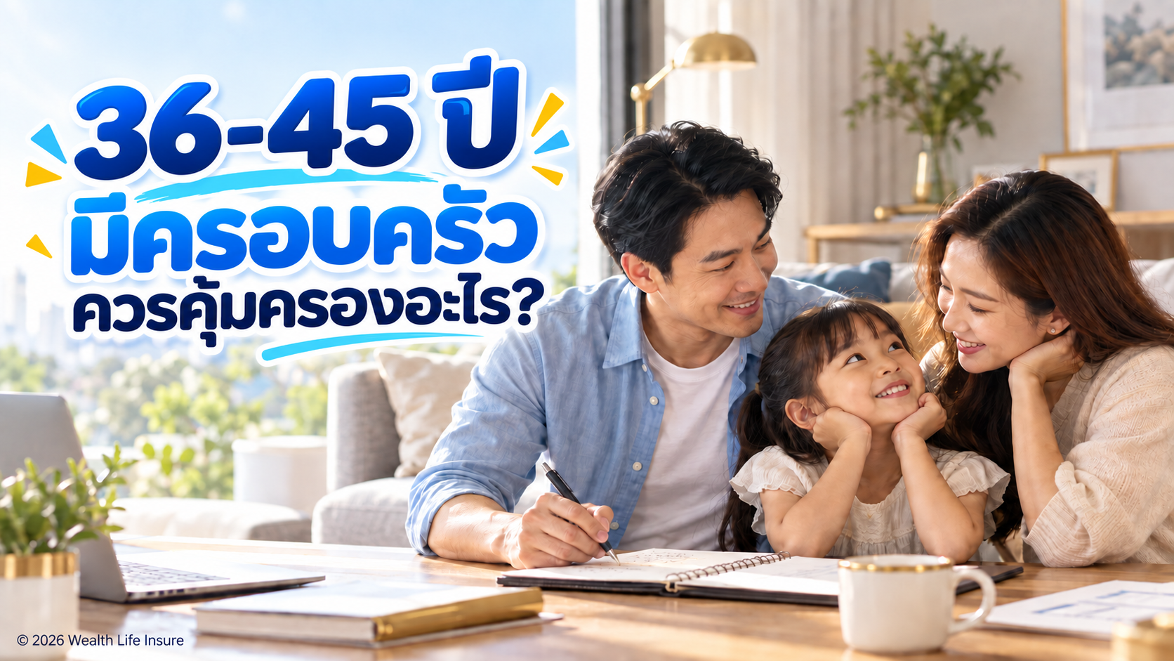 อายุ 36–45 ปี มีครอบครัวแล้ว ควรจัดประกันอย่างไร?