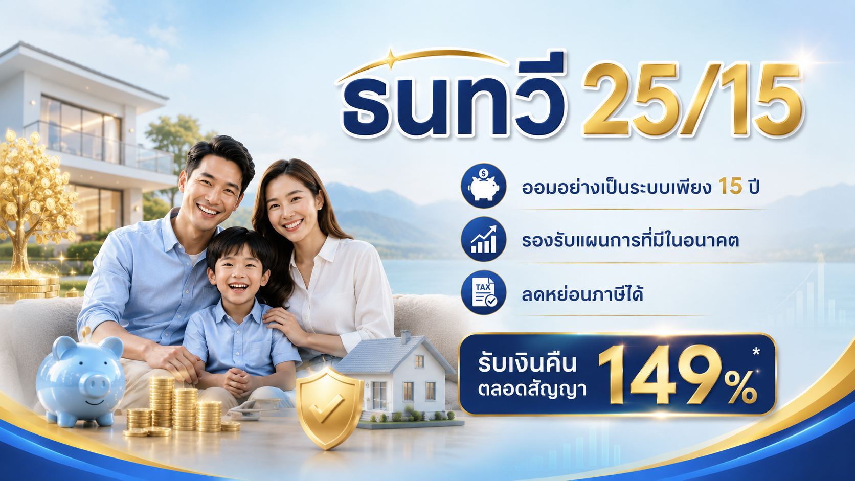 ภาพแบบประกัน ธนทวี 25/15