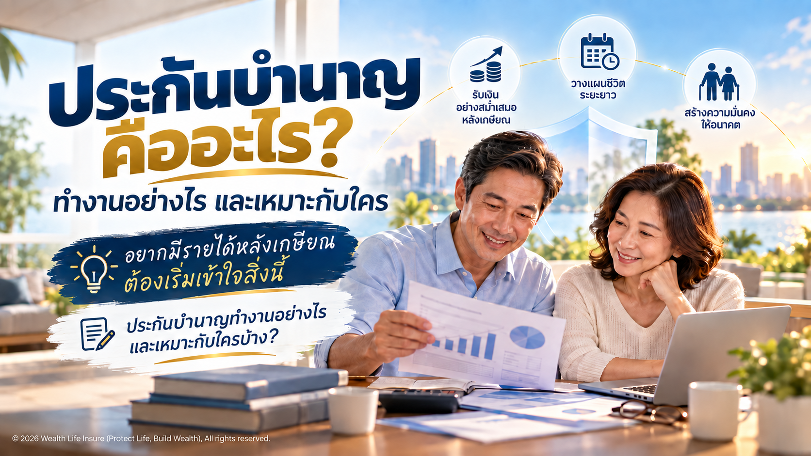 ประกันบำนาญคืออะไร? ทำงานอย่างไร และเหมาะกับใคร